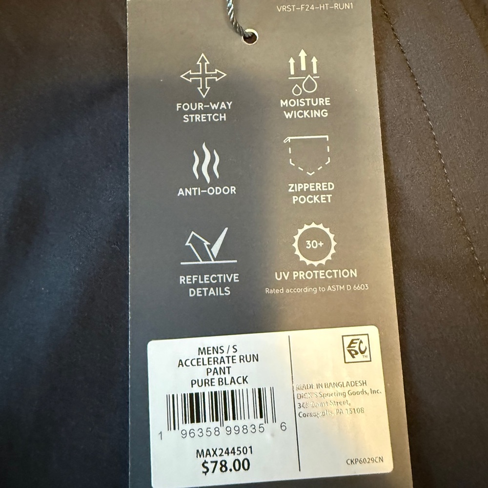 NWT VRST Accelerate Slim Tapered Run Pant - Picture 9 of 9